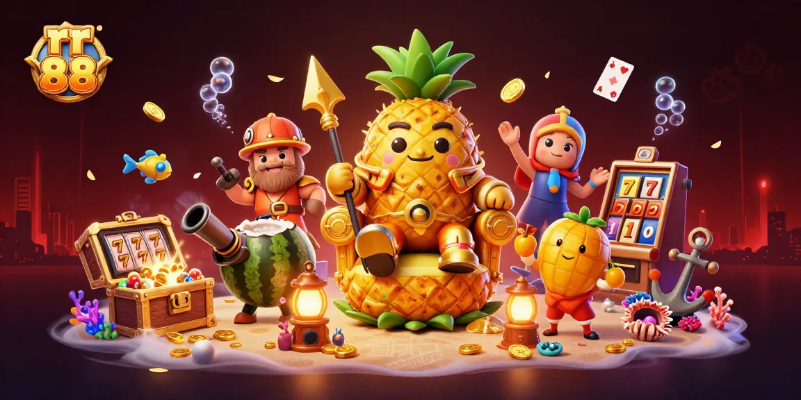 Win big at rr 88 with the golden pineapple king and vibrant casino themes bursting with excitement.