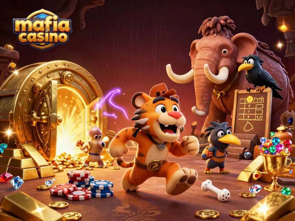 Engage in thrilling gameplay at mafia casino with vibrant treasures and dynamic characters.