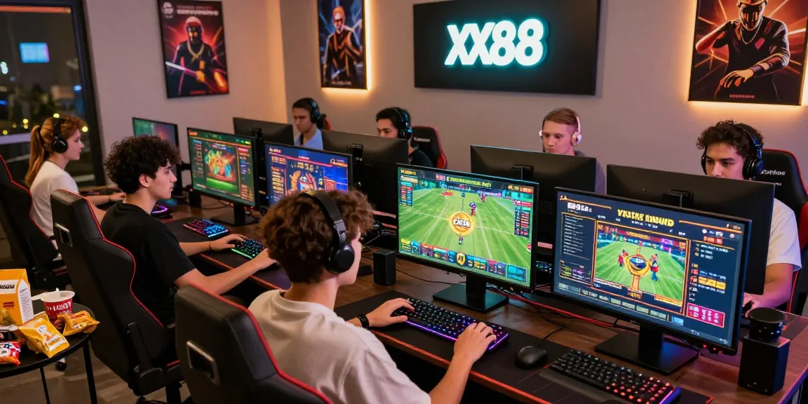 Dynamic online gaming scene at https://xx88.se.net/ showcasing engaging players in a vibrant atmosphere with colorful screens.
