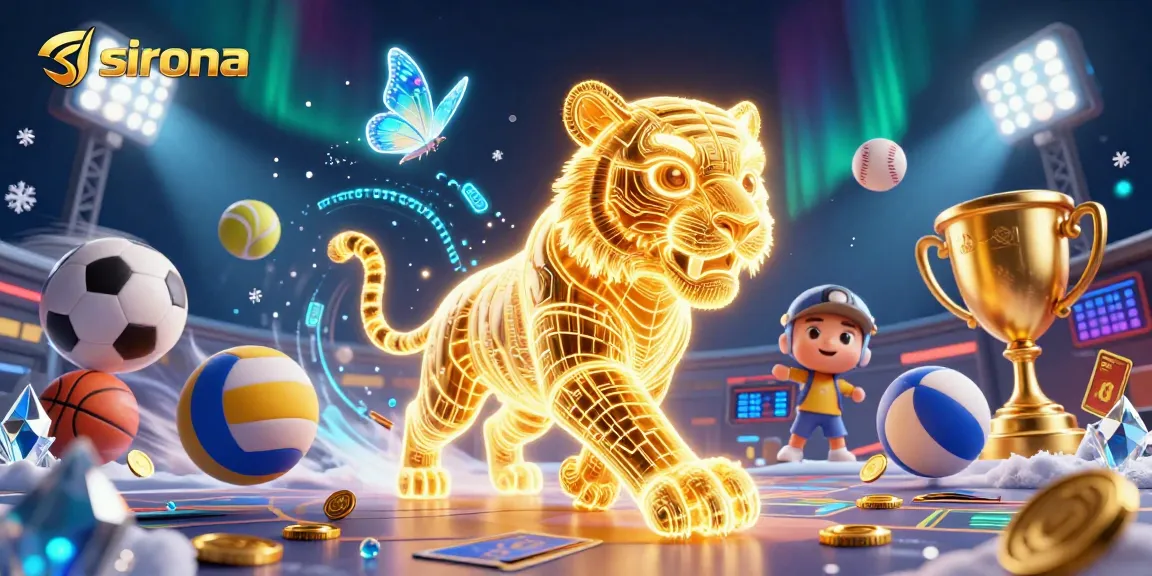 Experience sirona's thrilling casino dynamics with a dazzling spectacle of neon tigers and sports excitement.